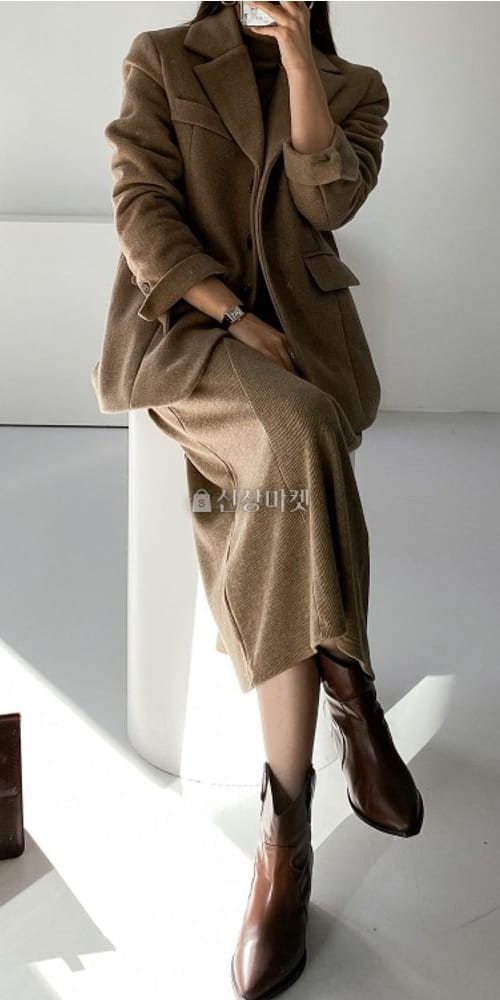 LIKE MORE - Korean Children Fashion - #Kfashion4kids - Slit Warmer Turtleneck One-piece - 4