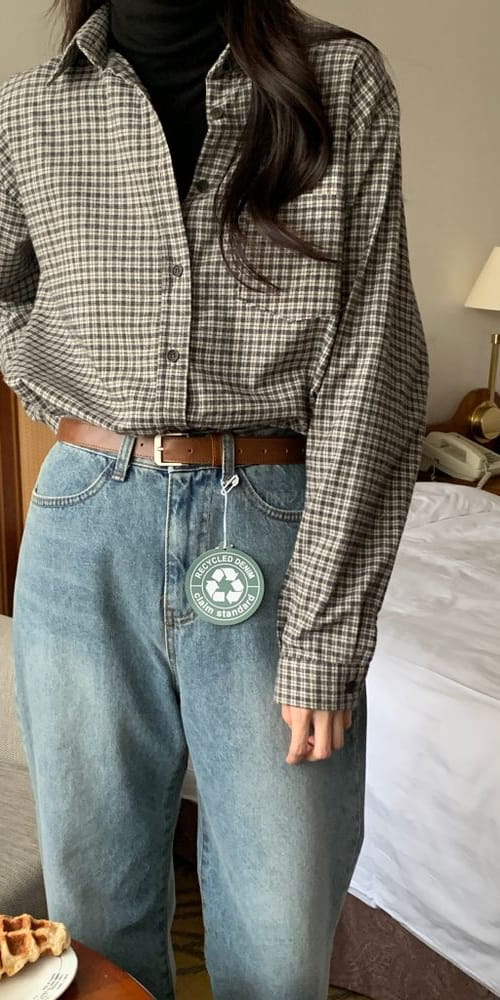 LONER - Korean Children Fashion - #Kfashion4kids - Canu check Shirt