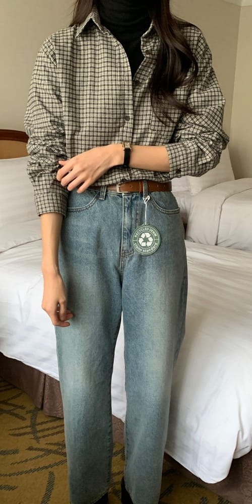 LONER - Korean Children Fashion - #Kfashion4kids - Canu check Shirt - 3