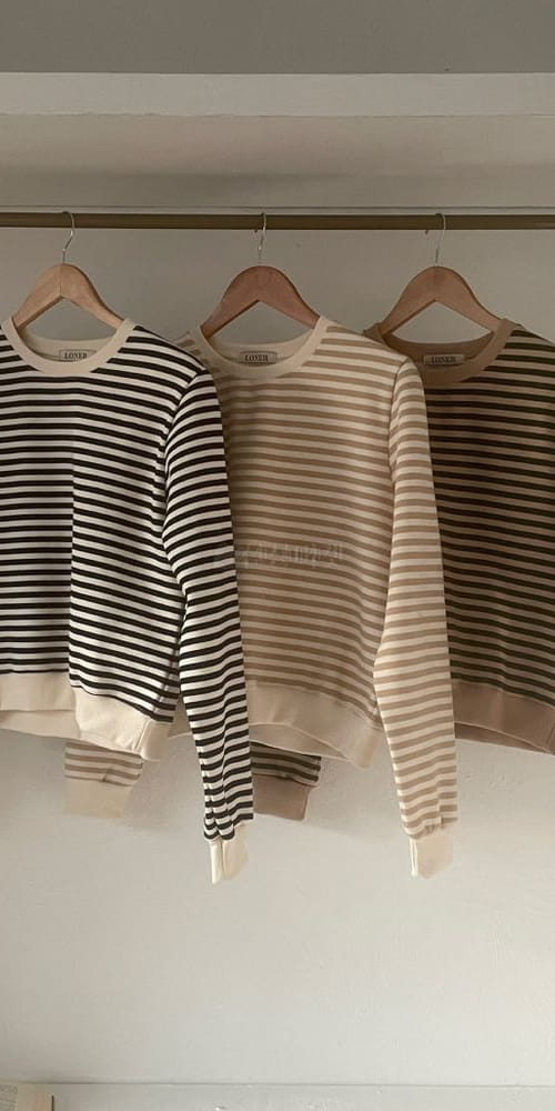 LONER - Korean Children Fashion - #Kfashion4kids - Stripes Sweatshirt - 4