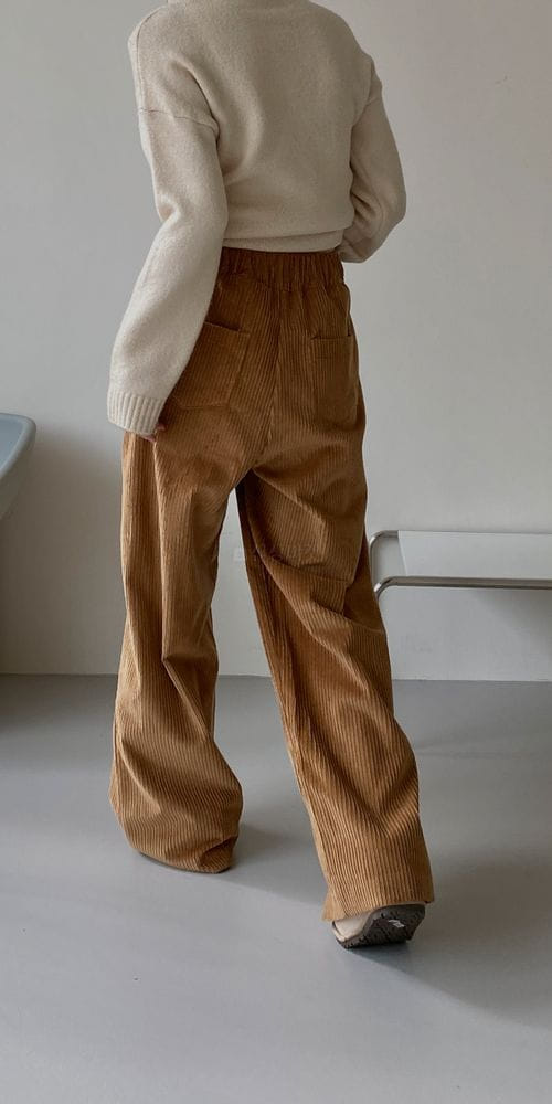 LOUNGE VERA - Korean Children Fashion - #Kfashion4kids - Vividd Rib Wide Pants