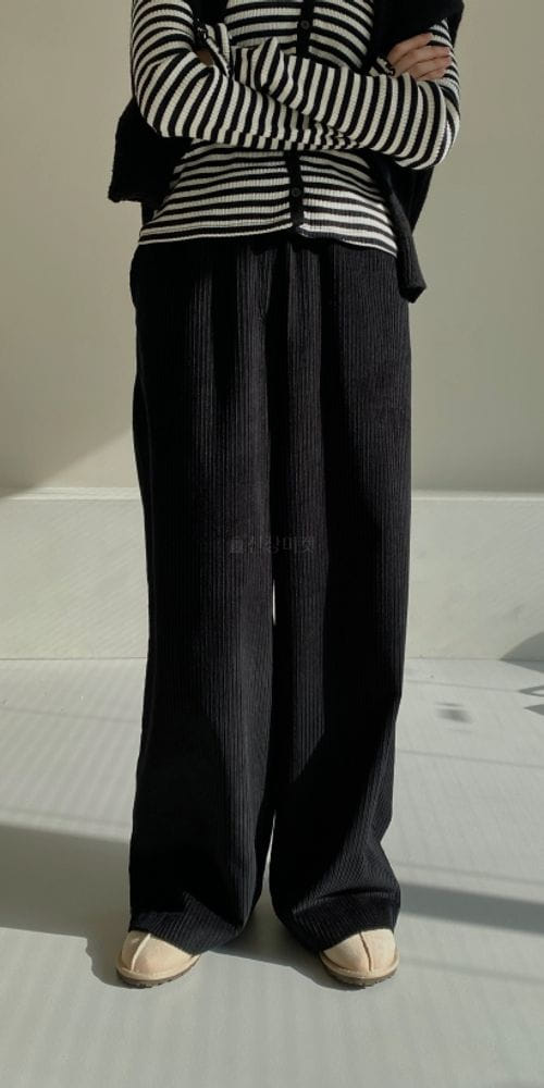 LOUNGE VERA - Korean Children Fashion - #Kfashion4kids - Vividd Rib Wide Pants - 4