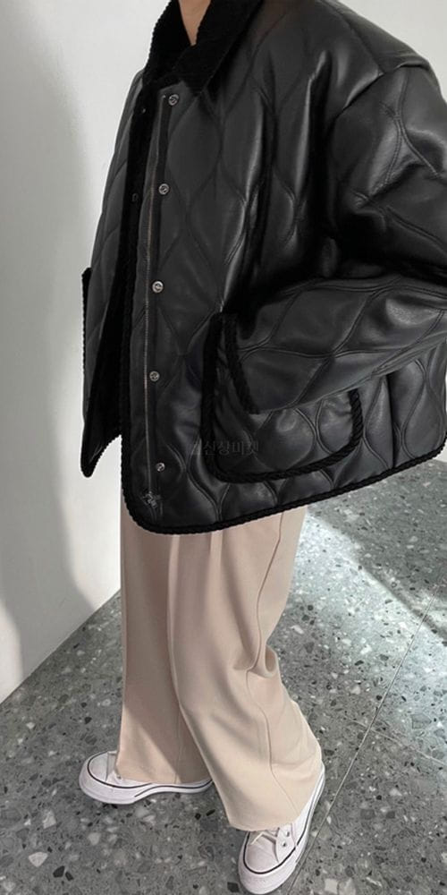 LOWELL - Korean Children Fashion - #Kfashion4kids - Leather Jumper - 3