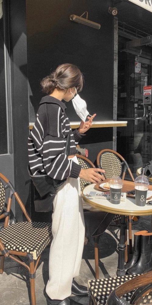 LOWELL - Korean Children Fashion - #Kfashion4kids - Stripes Crop Knit Tee