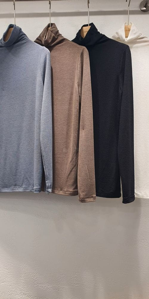 LOWELL - Korean Children Fashion - #Kfashion4kids - Paul Skin Turtleneck Tee - 2