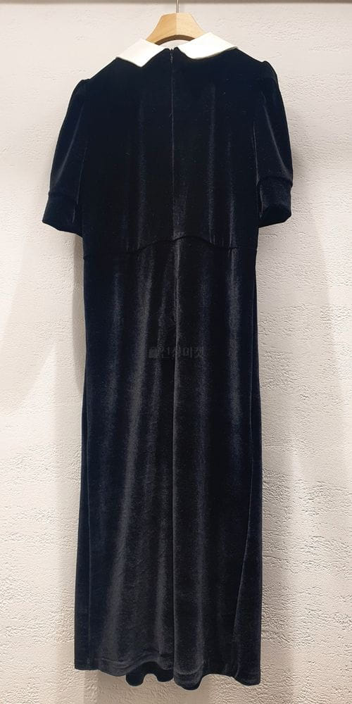 LOWELL - Korean Children Fashion - #Kfashion4kids - Velvet Collar One-piece