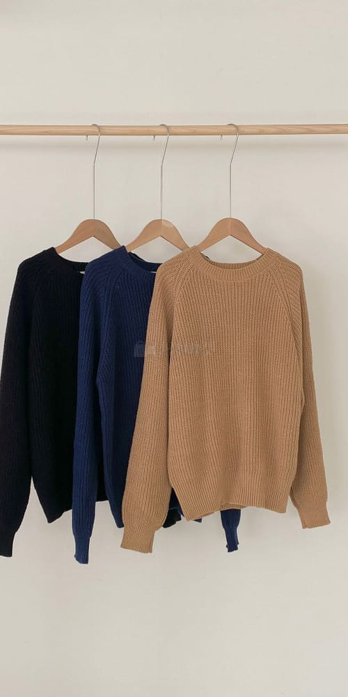 MANHATTAN - Korean Children Fashion - #Kfashion4kids - Waffle Raglan Knit Tee - 4