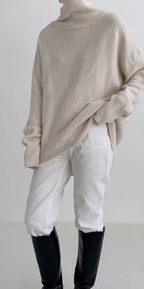 MANHATTAN - Korean Children Fashion - #Kfashion4kids - Loose Turtleneck Tee - 3