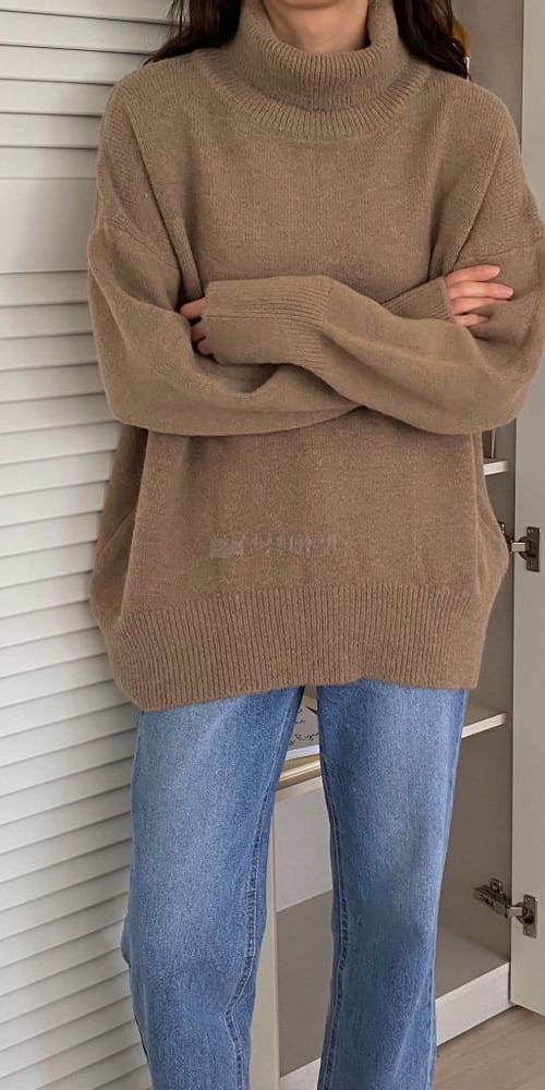 MANHATTAN - Korean Children Fashion - #Kfashion4kids - Loose Turtleneck Tee - 4