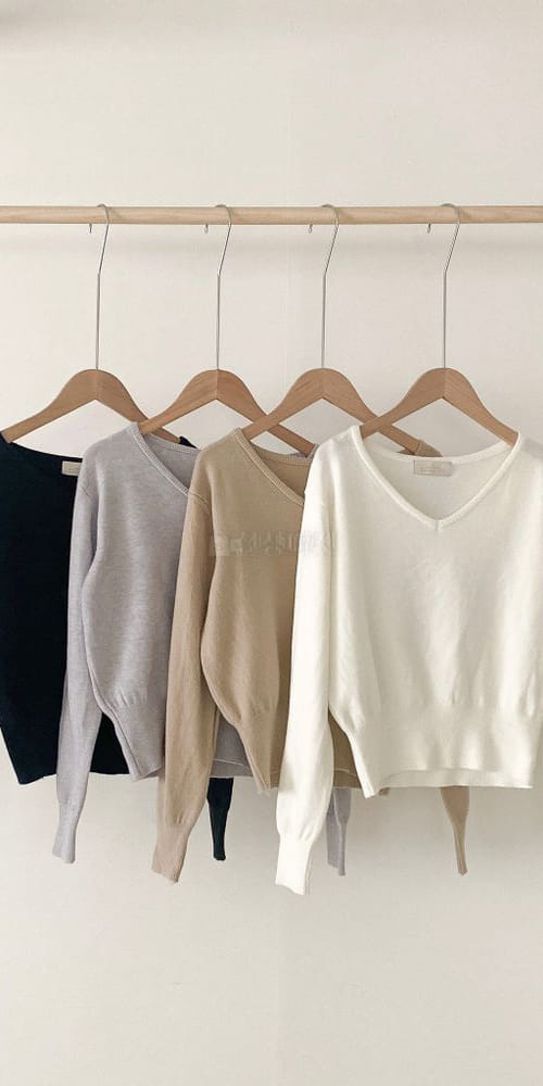 MANHATTAN - Korean Children Fashion - #Kfashion4kids - Mooi V Knit Tee - 4