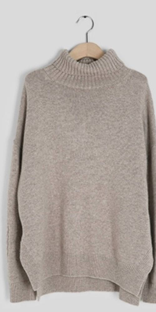 MERRY J - Korean Children Fashion - #Kfashion4kids - Sleeve Cable Turtleneck - 6