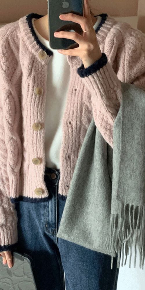 MICO - Korean Children Fashion - #Kfashion4kids - Picer Color Cardigan - 2