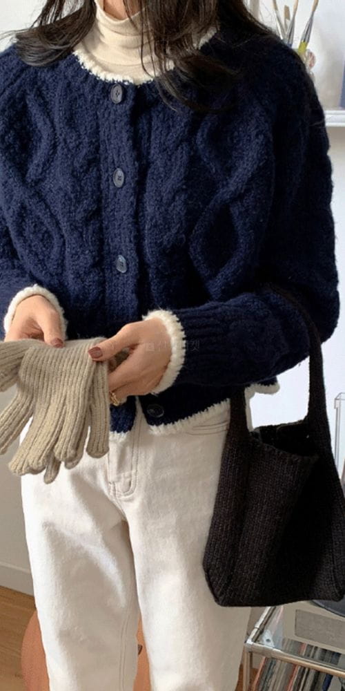 MICO - Korean Children Fashion - #Kfashion4kids - Picer Color Cardigan - 4