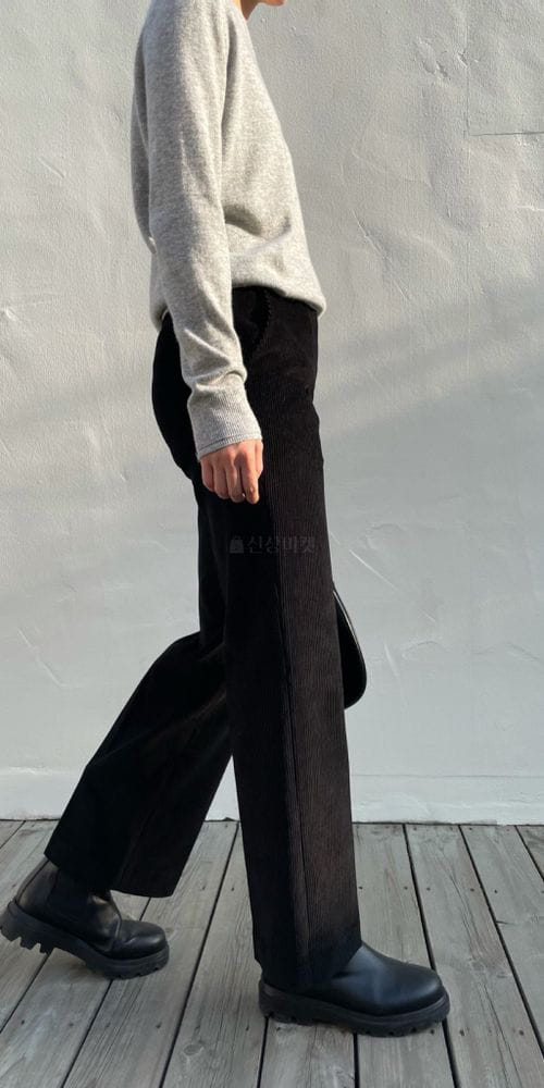 MOANI - Korean Children Fashion - #Kfashion4kids - Corduroy Wide Pants - 3