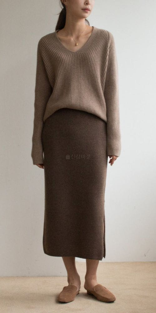 MOANI - Korean Children Fashion - #Kfashion4kids - Vins Cashmere Knit Skirt - 2