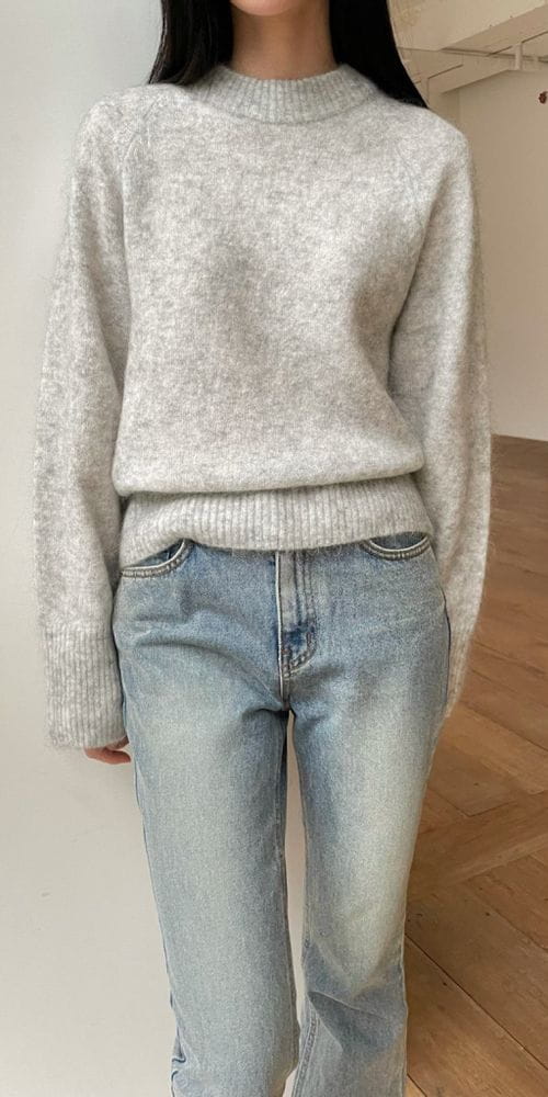 MOANI - Korean Children Fashion - #Kfashion4kids - Round Neck Knit
