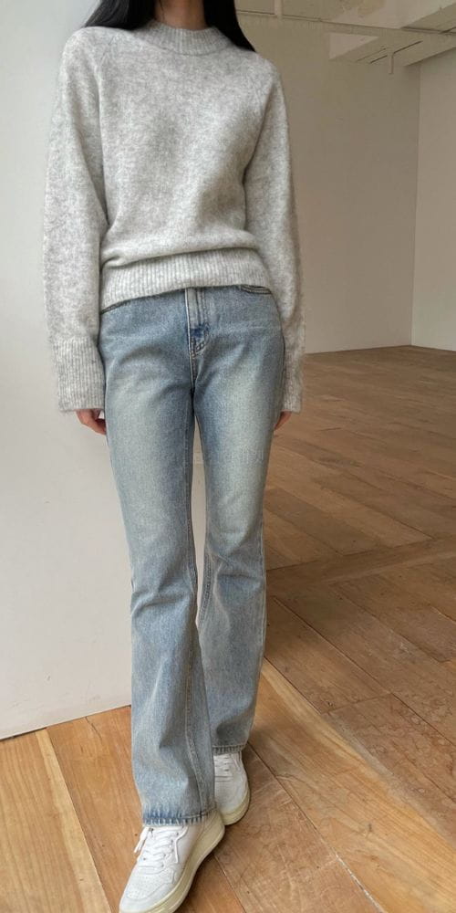 MOANI - Korean Children Fashion - #Kfashion4kids - Round Neck Knit - 3