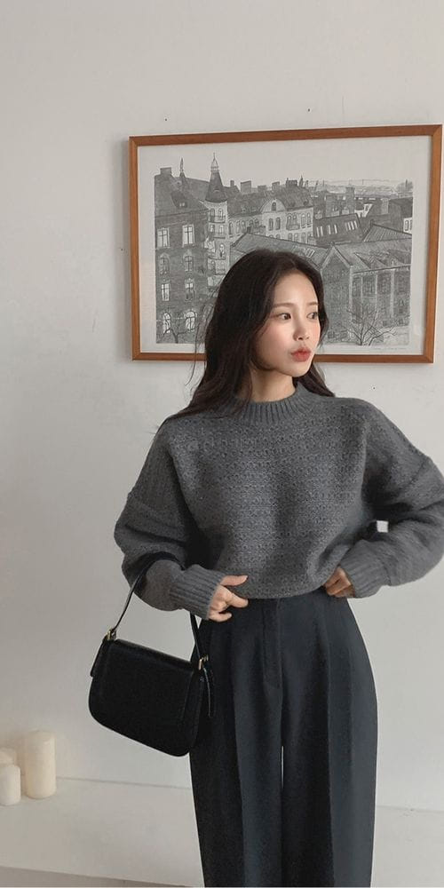 MOCHA - Korean Children Fashion - #Kfashion4kids - 3G Polca Knit Tee - 10