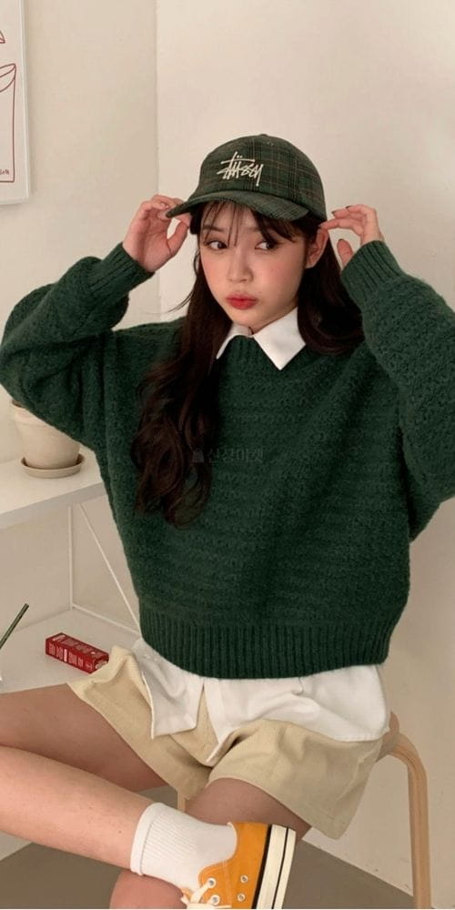 MOCHA - Korean Children Fashion - #Kfashion4kids - 3G Polca Knit Tee - 12