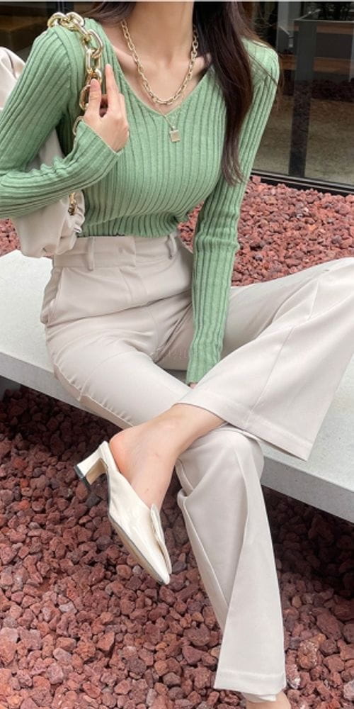 MOCHA - Korean Children Fashion - #Kfashion4kids - Bagle Rib Kint Tee - 5