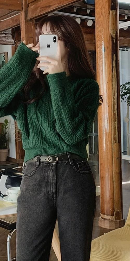 MOCHA - Korean Children Fashion - #Kfashion4kids - Clo Crop Knit Tee