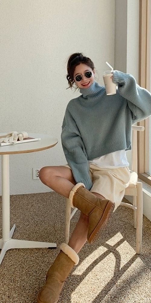MOCHA - Korean Children Fashion - #Kfashion4kids - Puff Rib Knit Tee