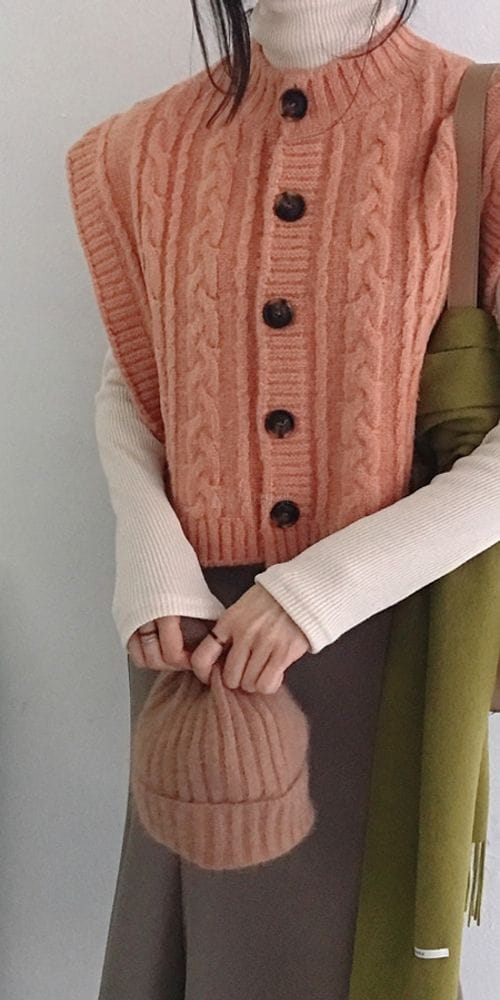 MOCHA - Korean Children Fashion - #Kfashion4kids - Mochi Twist Vest - 3