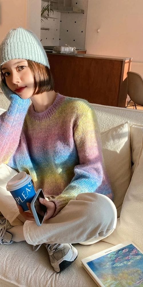 MOCHA - Korean Children Fashion - #Kfashion4kids - Gradation Knit Tee - 9
