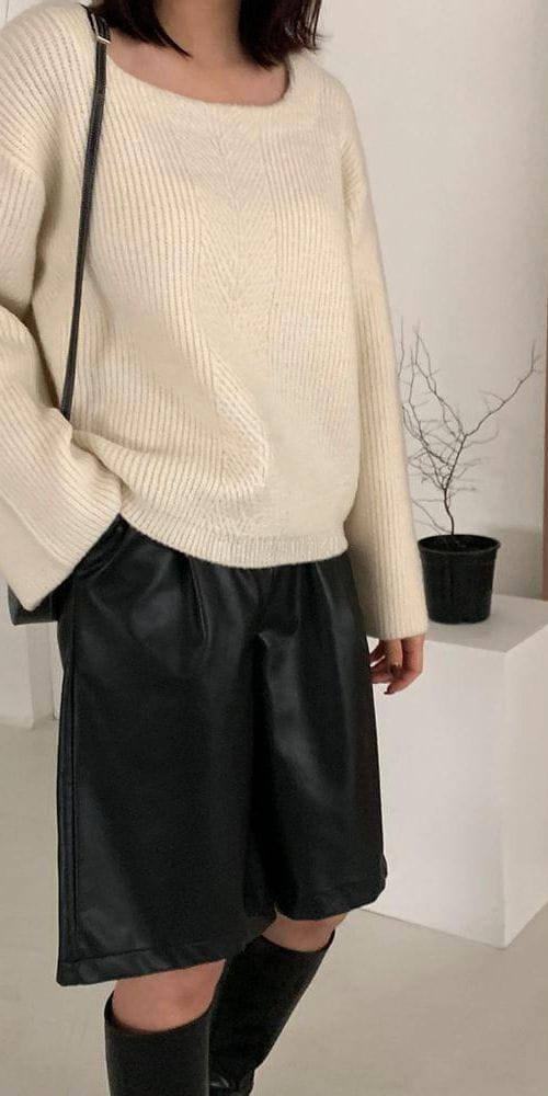 MOI - Korean Children Fashion - #Kfashion4kids - Hazzi Square Knit Tee