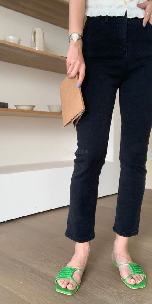 MOI - Korean Children Fashion - #Kfashion4kids - Black Washing Jeans - 3