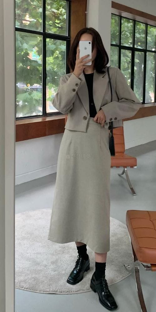 MOI - Korean Children Fashion - #Kfashion4kids - Herringbone Skirt - 2