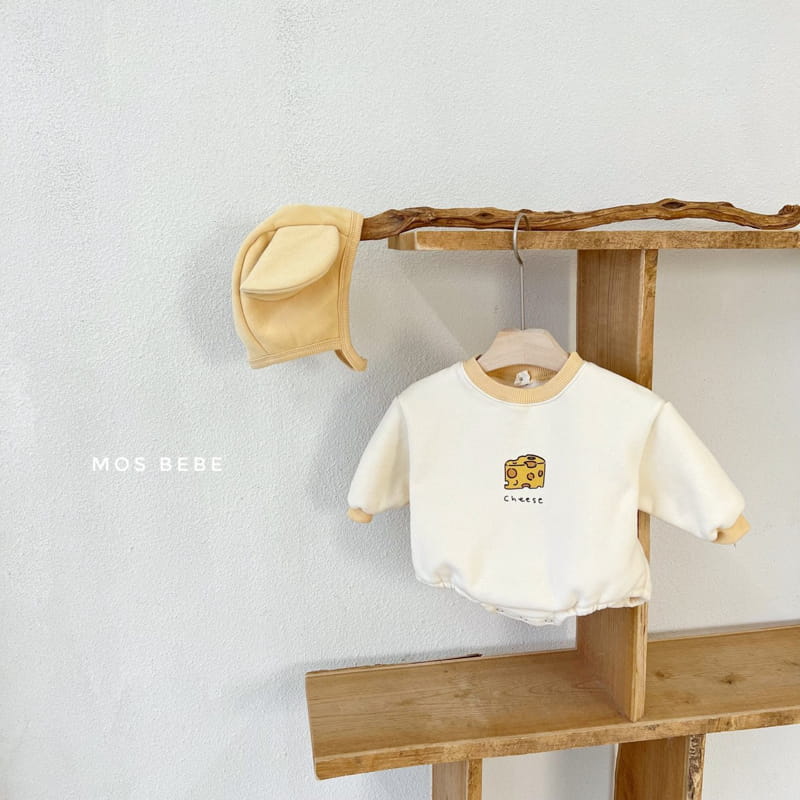 MOS BEBE - Korean Children Fashion - #Kfashion4kids - Cheese Bodysuit with Bonnet