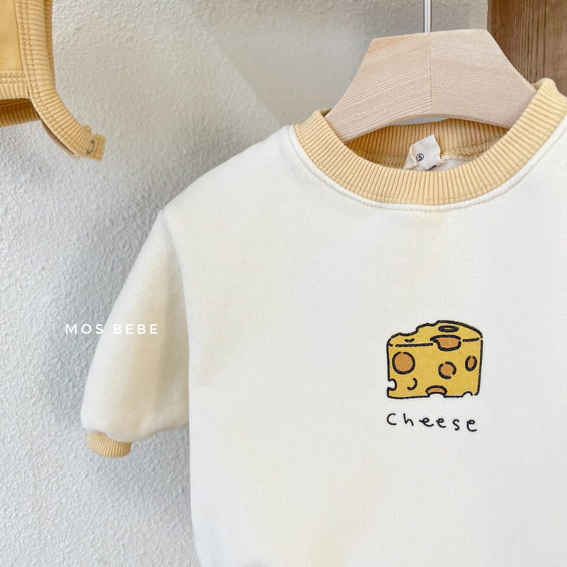 MOS BEBE - Korean Children Fashion - #Kfashion4kids - Cheese Bodysuit with Bonnet - 2