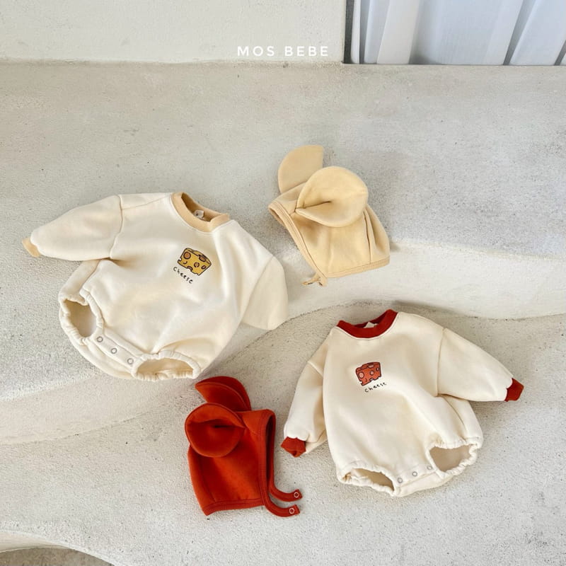 MOS BEBE - Korean Children Fashion - #Kfashion4kids - Cheese Bodysuit with Bonnet - 8
