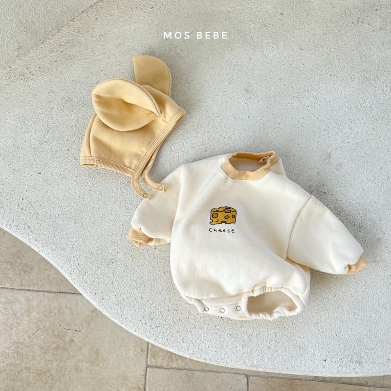 MOS BEBE - Korean Children Fashion - #Kfashion4kids - Cheese Bodysuit with Bonnet - 9