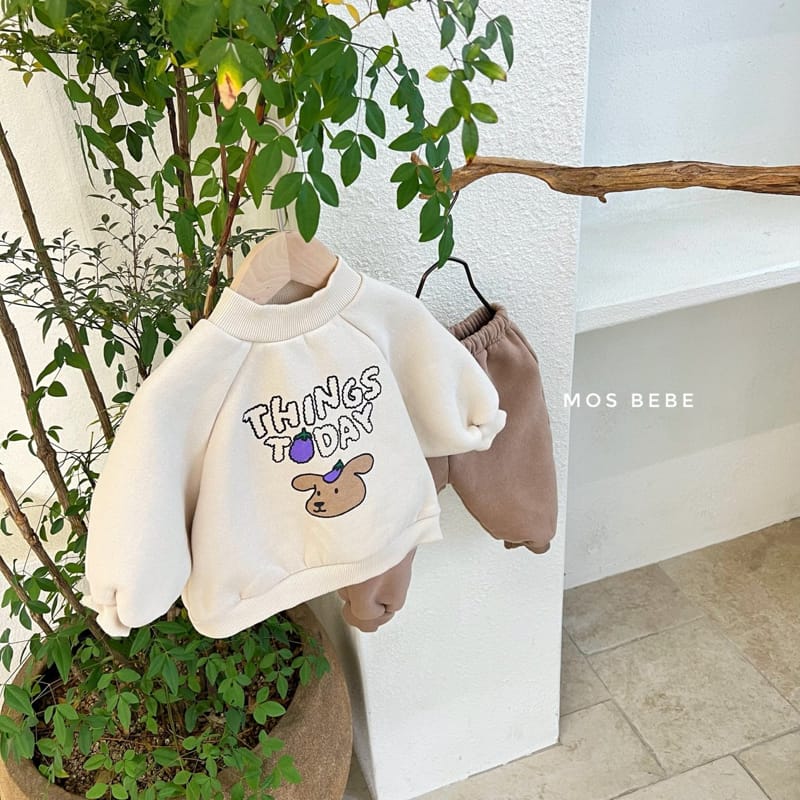 MOS BEBE - Korean Children Fashion - #Kfashion4kids - Thinks Top Bottom Set - 12