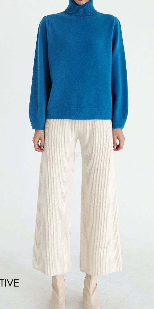 MOTIVE - Korean Children Fashion - #Kfashion4kids - While Gament Bene Knit Turtleneck Tee