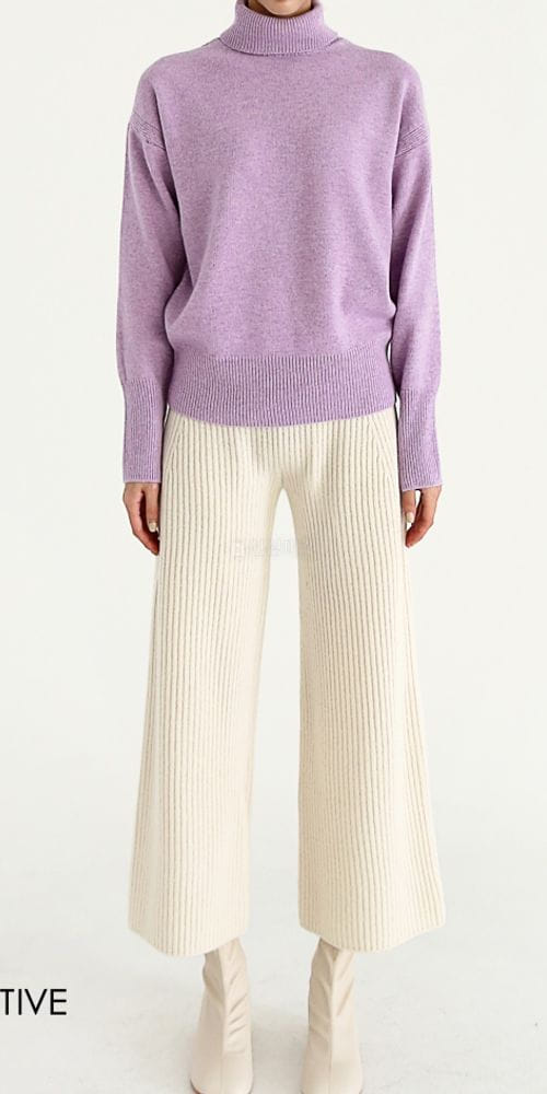 MOTIVE - Korean Children Fashion - #Kfashion4kids - Cash Sweat Turtleneck Knit Tee