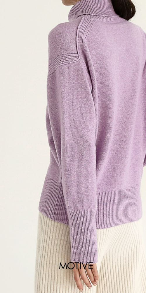MOTIVE - Korean Children Fashion - #Kfashion4kids - Cash Sweat Turtleneck Knit Tee - 2