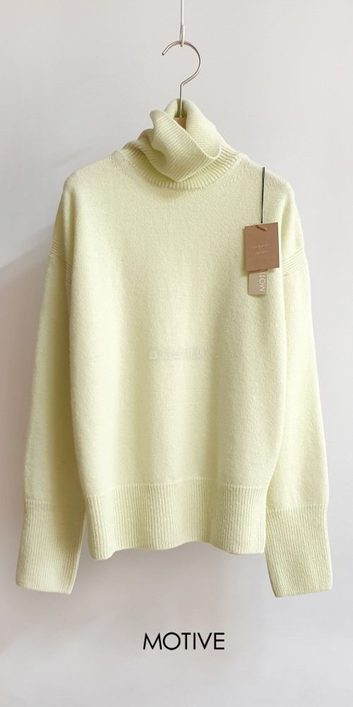MOTIVE - Korean Children Fashion - #Kfashion4kids - Cash Sweat Turtleneck Knit Tee - 4