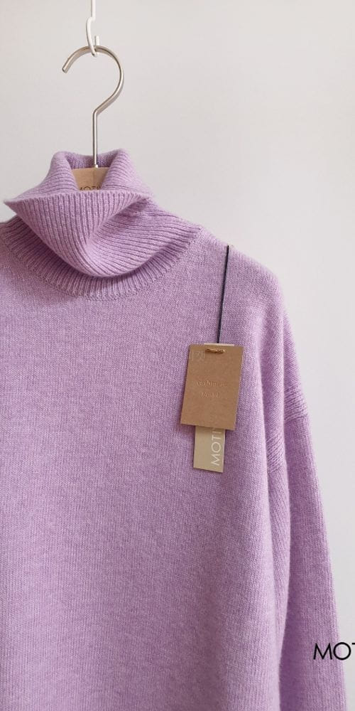 MOTIVE - Korean Children Fashion - #Kfashion4kids - Cash Sweat Turtleneck Knit Tee - 5