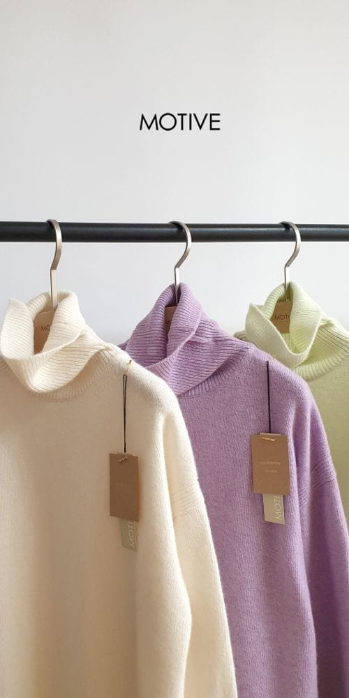 MOTIVE - Korean Children Fashion - #Kfashion4kids - Cash Sweat Turtleneck Knit Tee - 6