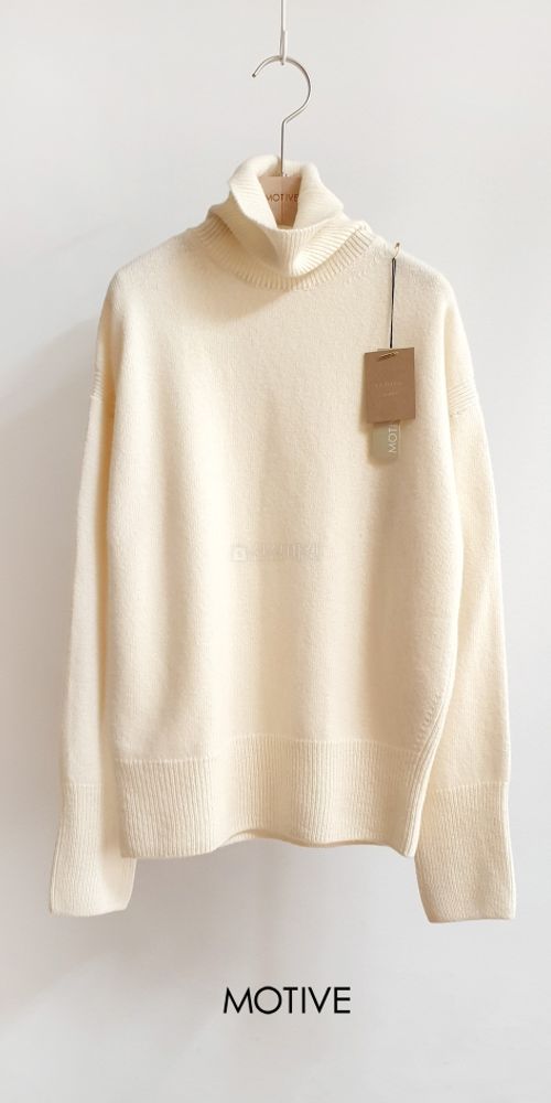 MOTIVE - Korean Children Fashion - #Kfashion4kids - Cash Sweat Turtleneck Knit Tee - 8