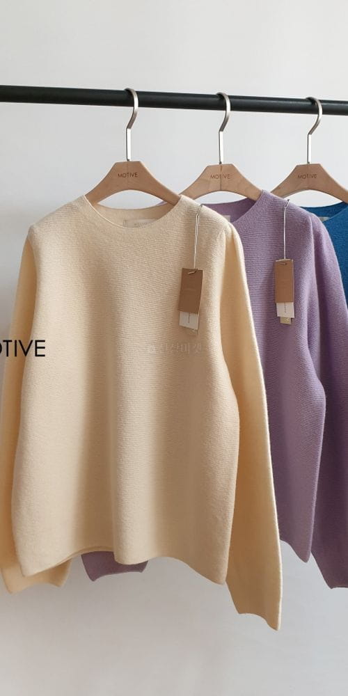 MOTIVE - Korean Children Fashion - #Kfashion4kids - Illy Angdo Round Knit Tee - 11