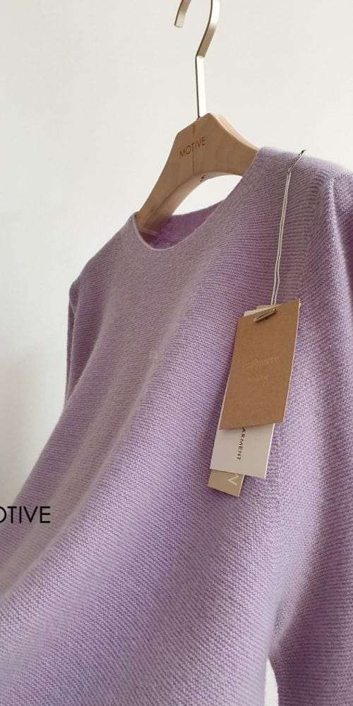 MOTIVE - Korean Children Fashion - #Kfashion4kids - Illy Angdo Round Knit Tee - 12