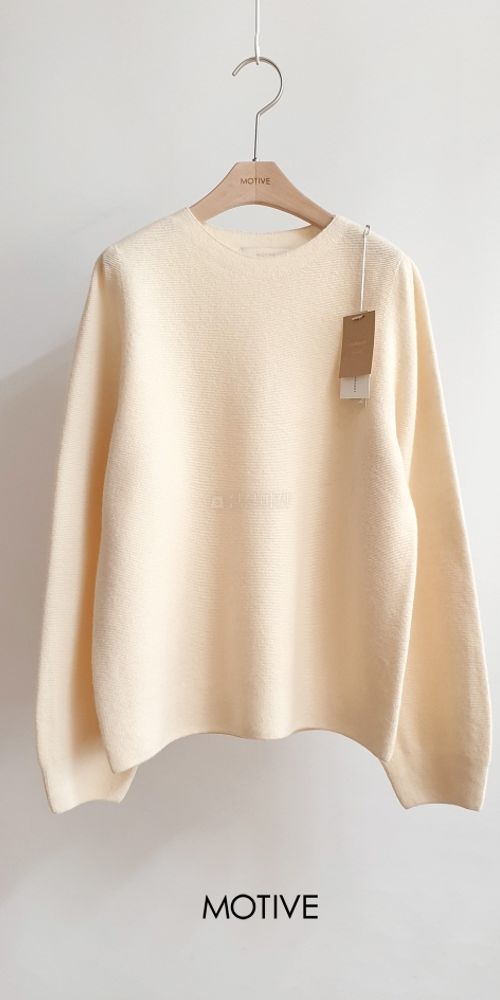 MOTIVE - Korean Children Fashion - #Kfashion4kids - Illy Angdo Round Knit Tee - 8