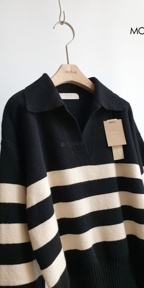 MOTIVE - Korean Children Fashion - #Kfashion4kids - Robin Stripes Knit Tee - 4