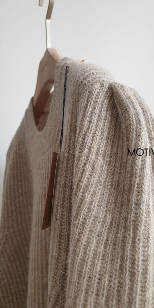 MOTIVE - Korean Children Fashion - #Kfashion4kids - Alpaca Rich Puff Knit Tee - 3