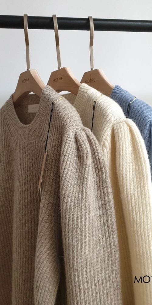 MOTIVE - Korean Children Fashion - #Kfashion4kids - Alpaca Rich Puff Knit Tee - 5
