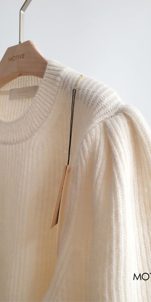 MOTIVE - Korean Children Fashion - #Kfashion4kids - Alpaca Rich Puff Knit Tee - 9